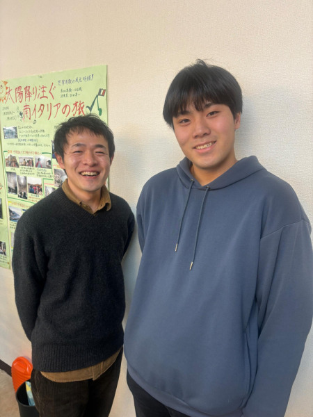 【画像】富大ワンゲルの新旧ペアで企画しました！